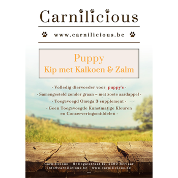Carnilicious Puppy, Kip met Kalkoen en Zalm