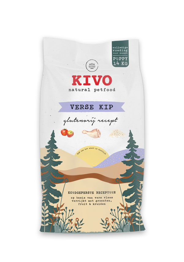 Kivo persbrok KIP-PUPPY glutenvrij 14kg
