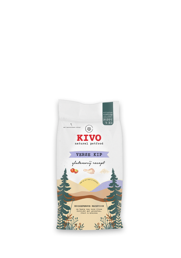 Kivo persbrok KIP-PUPPY glutenvrij 4kg