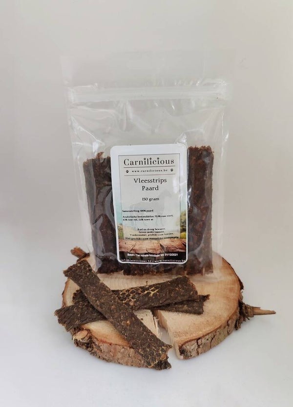 Carnilicious VLEESSTRIPS PAARD 150gr