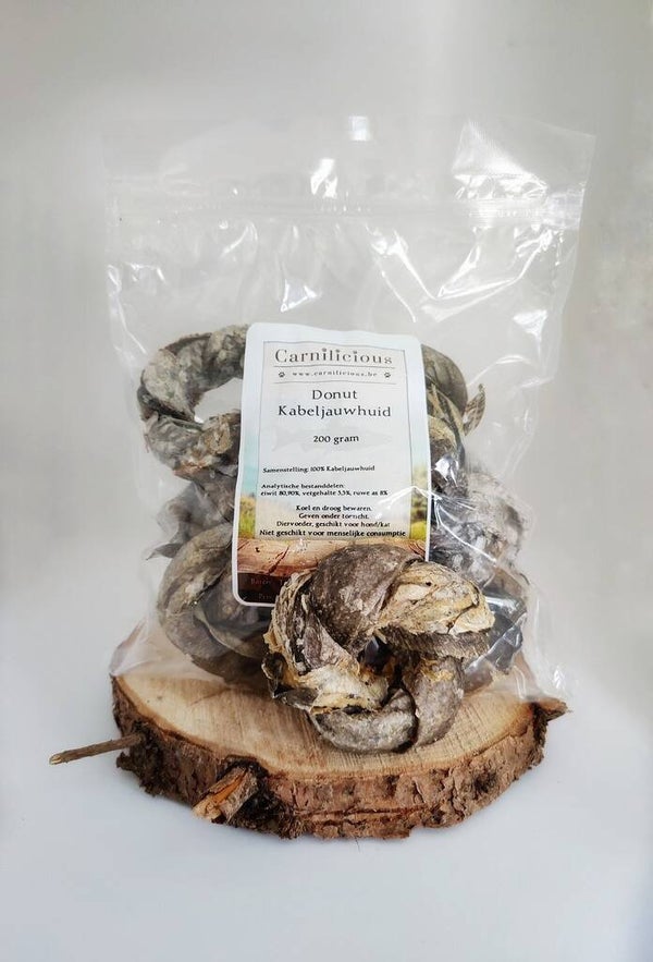 Carnilicious Kabeljauwhuid donut 200gr