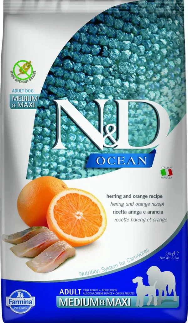 N&D Ocean hondenvoeding Haring medium/maxi