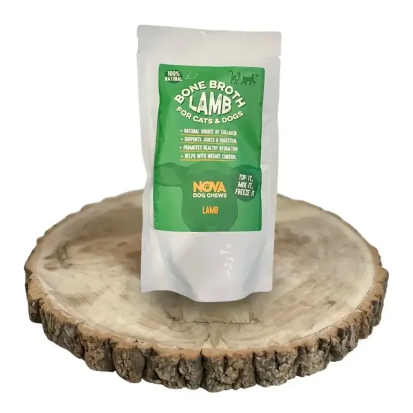Nova Dog Chews Bone Broth Lamb 10 x 230ml