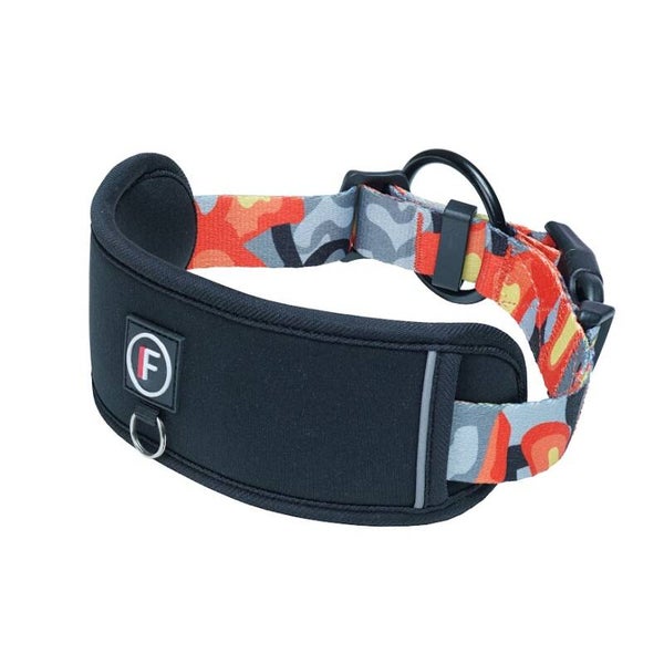 FINNERO CAMOCOLOR verstelbare hondenhalsband, 3 kleuren