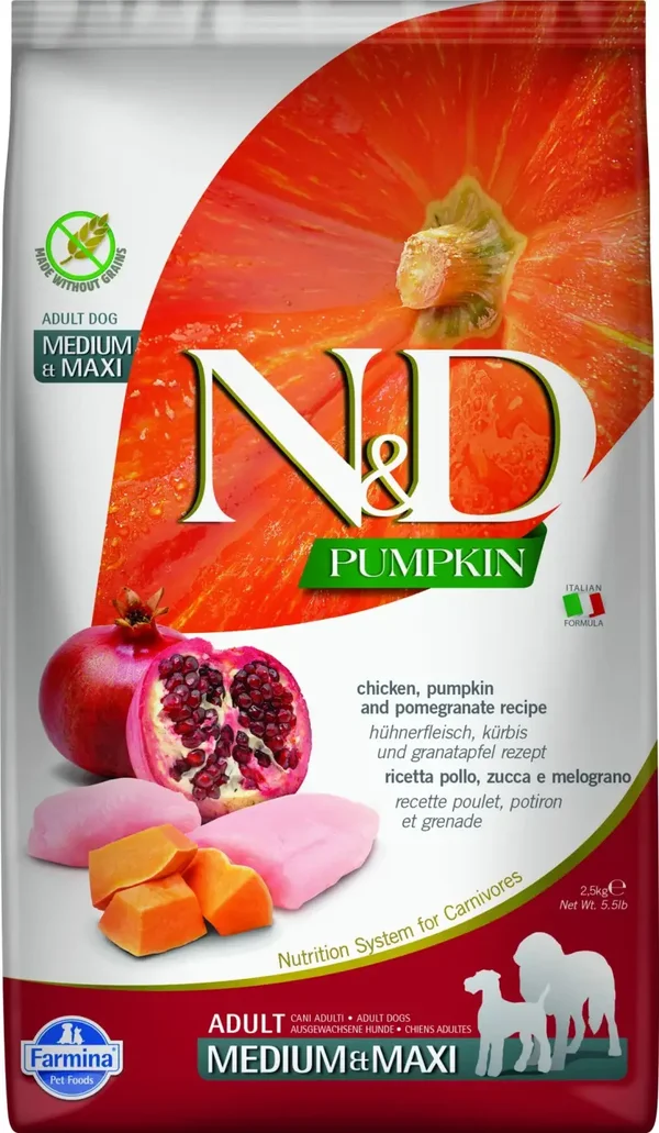N&D Pumpkin hondenvoeding Kip medium/maxi