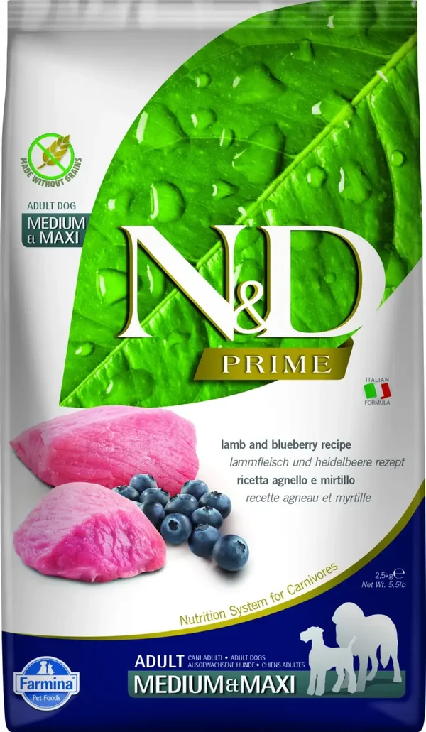 N&D Prime hondenvoeding Lam medium/maxi