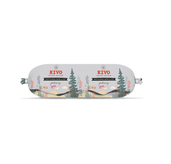 Kivo houdbare worst RUND & KIP 12 x 600gr