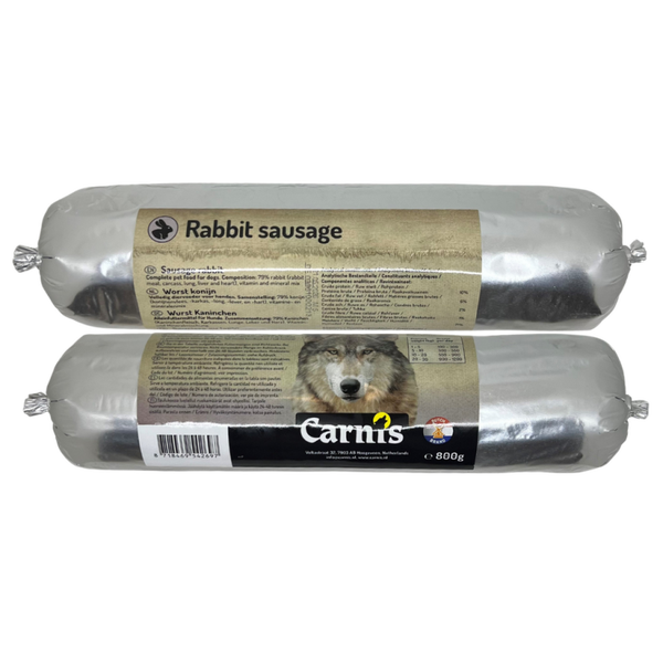 Carnis Gestoomde worst Konijn 12 x 800gr