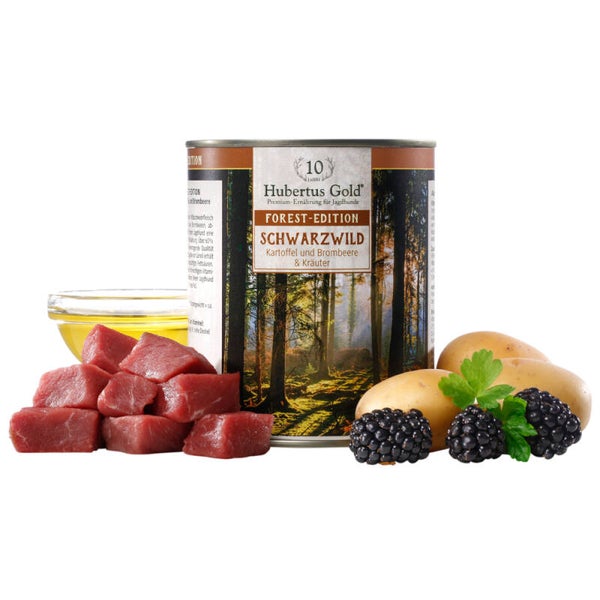 Hubertus Gold 'Forest Edition Schwarzwild' 6 x 800gr (wild zwijn)