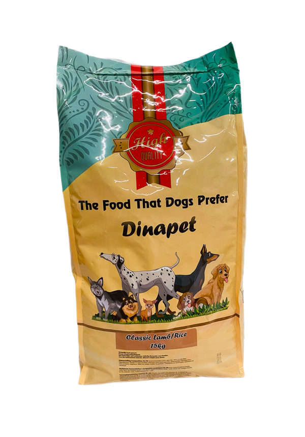 Dinapet persbrok Lam/Rijst 15kg