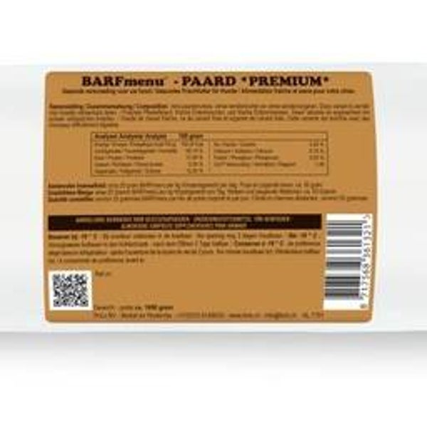 BARFmenu PAARD Premium 10 x 1kg
