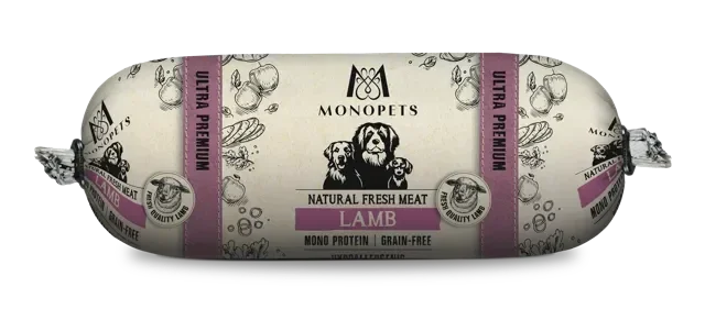 Monopets Fresh Meat sausage Lamb 12 x 600gr