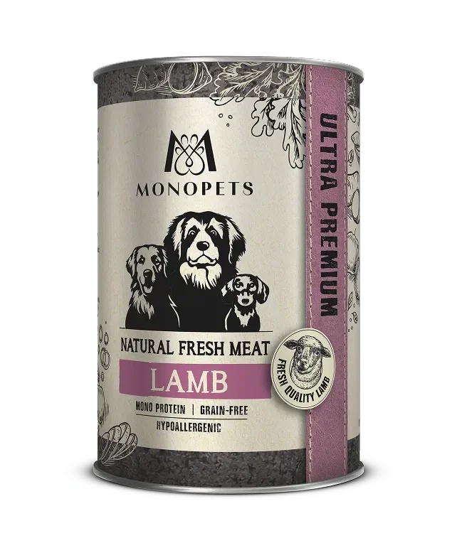 Monopets Fresh Meat can Lamb 6 x 400gr