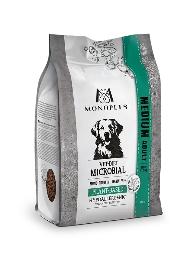 Monopets Hypoallergenic Medium Vet-Diet Microbial Plant-Based