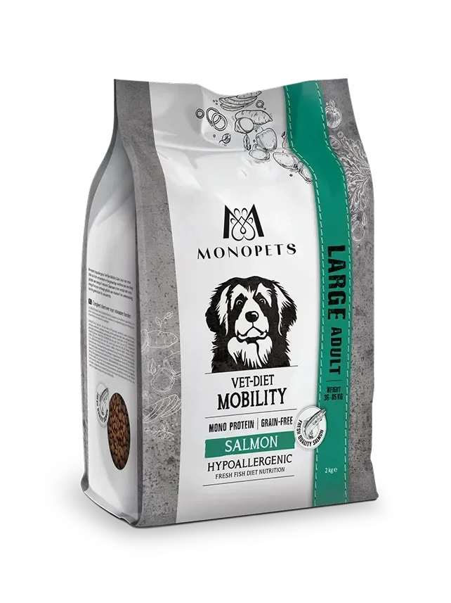 Monopets Hypoallergenic Large Vet-Diet Mobility Salmon