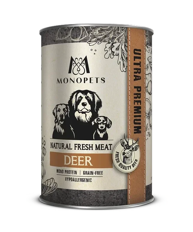 Monopets Fresh Meat can Deer 6 x 400gr