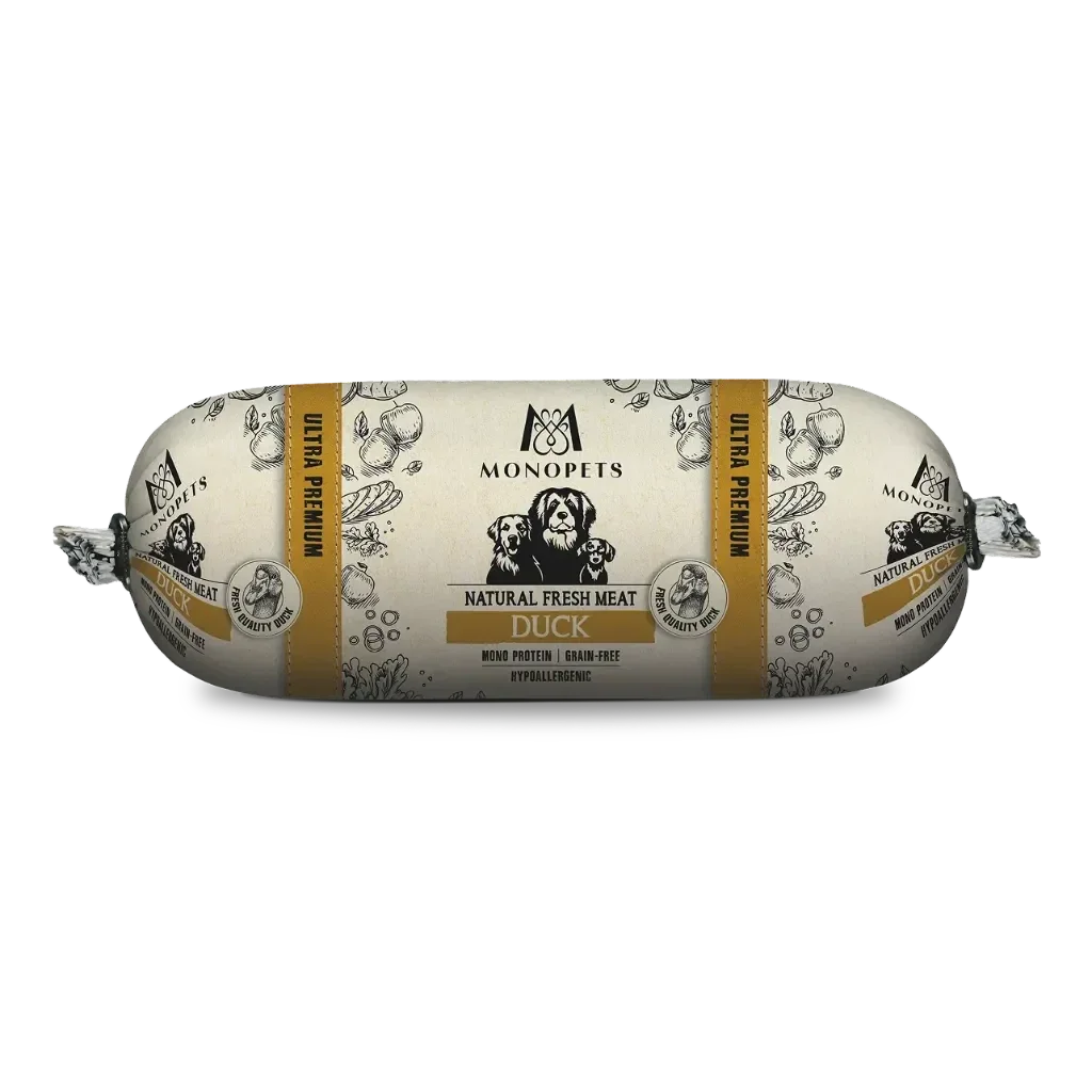 W-Monopets Fresh Meat sausage Duck 600gr