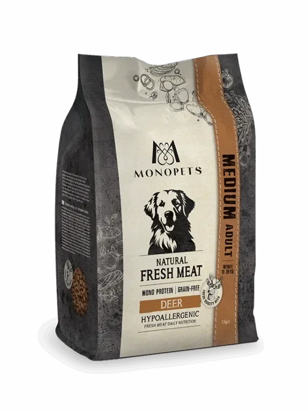 Monopets Hypoallergenic Fresh Meat Medium Adult Deer 2kg