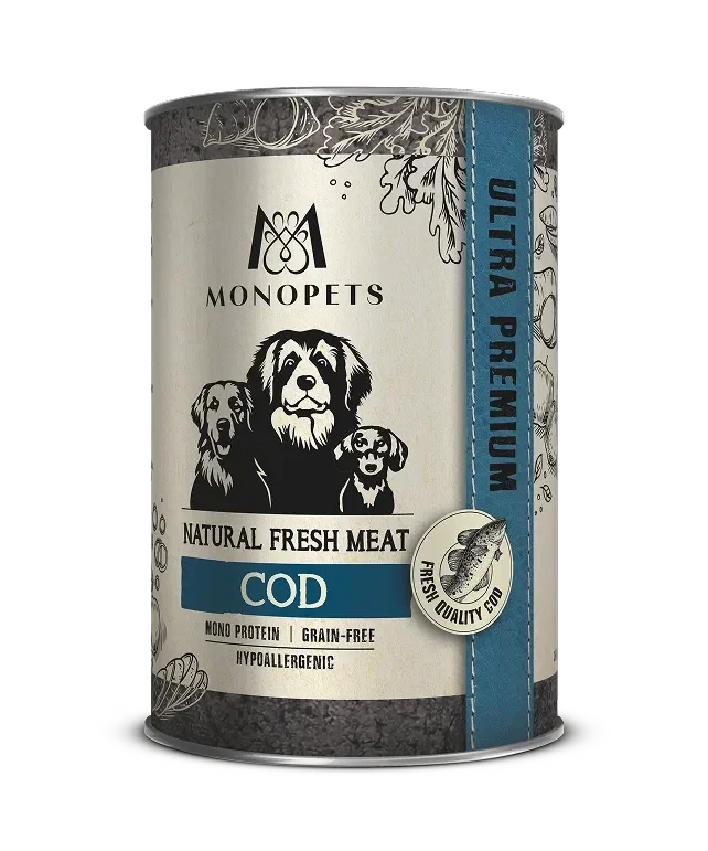 Monopets Fresh Meat can Cod 6 x 400gr