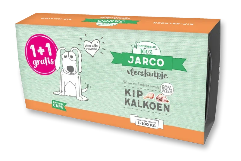 Jarco vleeskuipjes Kip/Kalkoen 6 x (2 x 150gr)