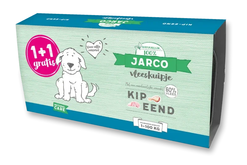 Jarco vleeskuipjes Kip/Eend 6 x (2 x 150gr)