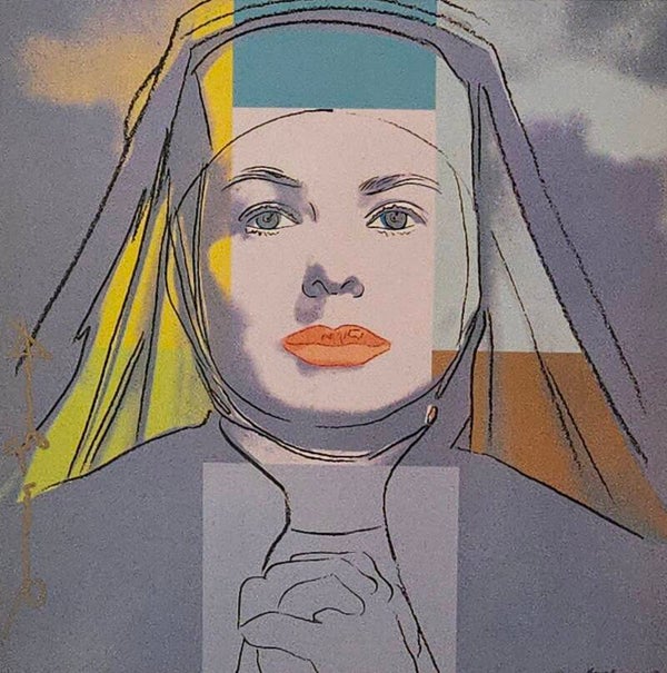 Andy Warhol - The Nun, Portrait of Ingrid Bergman