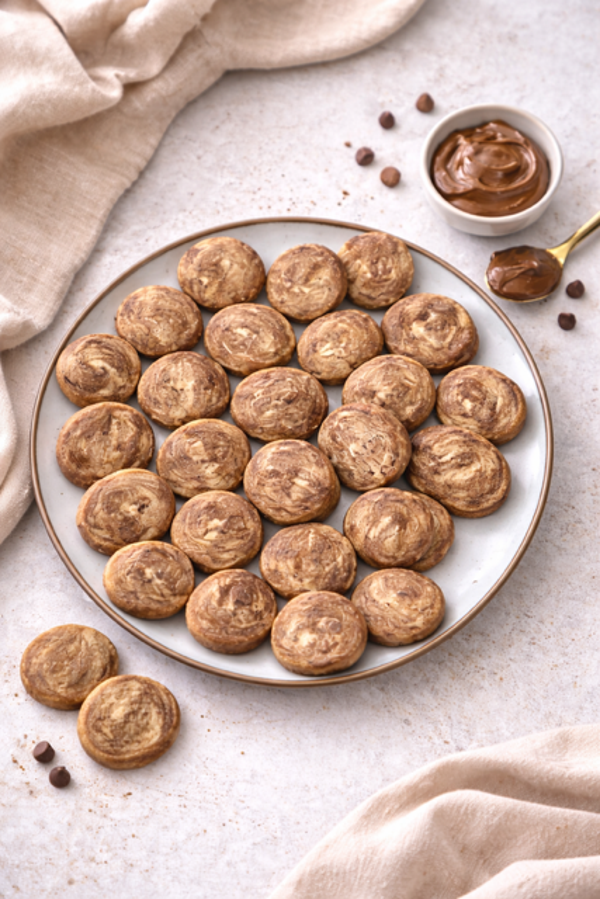 Vanille Nutella zandkoekjes