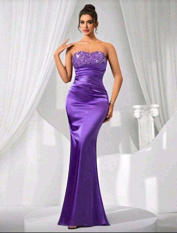 VESTIDO LILA TALLA Ch