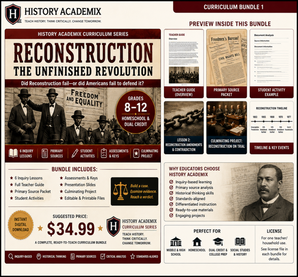 Reconstruction: The Unfinished Revolution