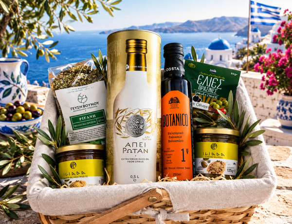 „Griechischer Bio-Premium-Geschenkkorb – Mediterrane Spezialitäten“