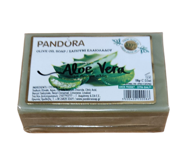 Griechische Olivenölseife mit Aloe Vera 100g