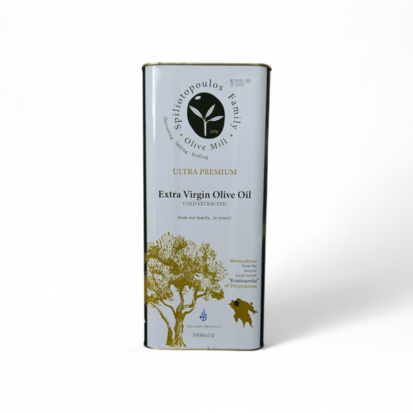 5 Liter Griechisches Gourmet-Olivenöl aus Chalandritsa, Peloponnes – Koutsourelia - Olivenöl