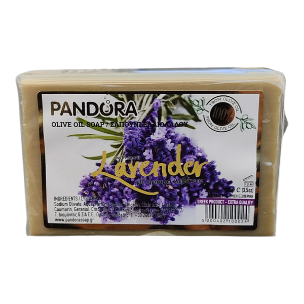 Naturreine Olivenölseife mit Lavendelduft – 100 g aus Griechenland