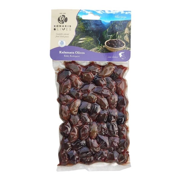 Vakuumverpackte Kalamata-Oliven 250g