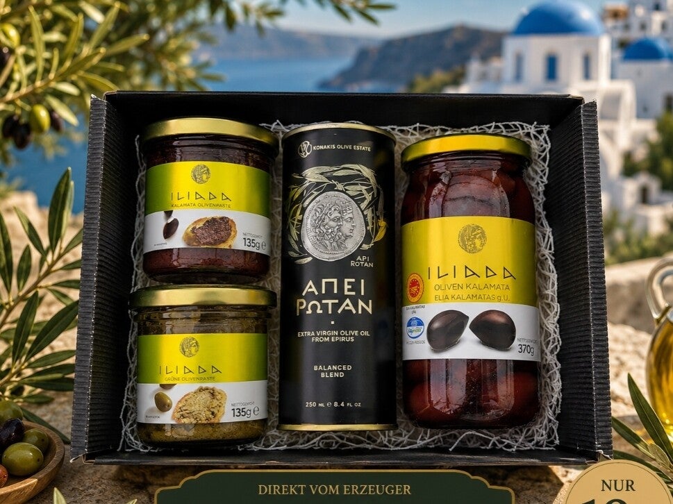 Griechisches Feinkost-Geschenkset – Mediterrane Genussmomente
