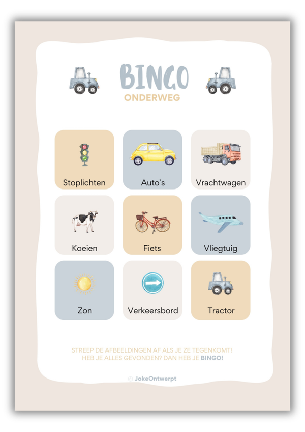 Bingo Onderweg