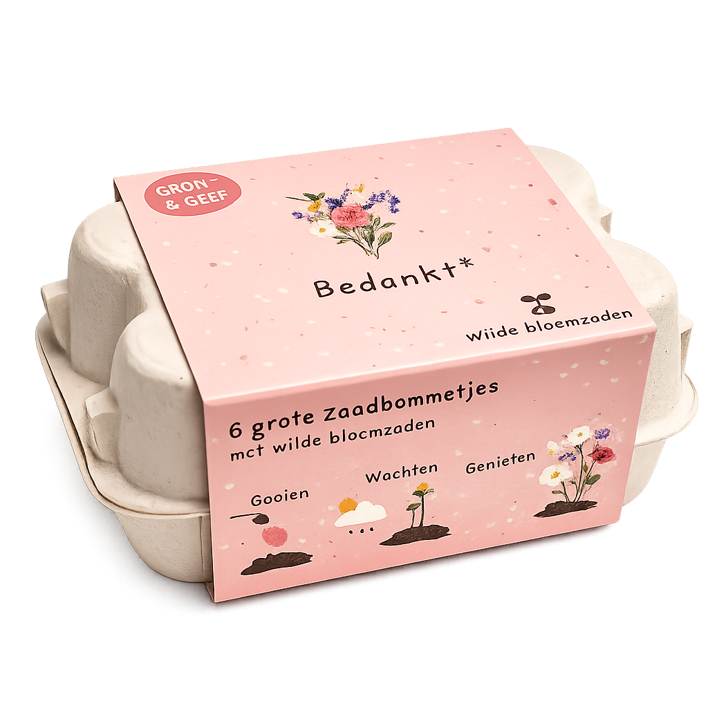 Zaadbommetjes – Bedankt (6 stuks)
