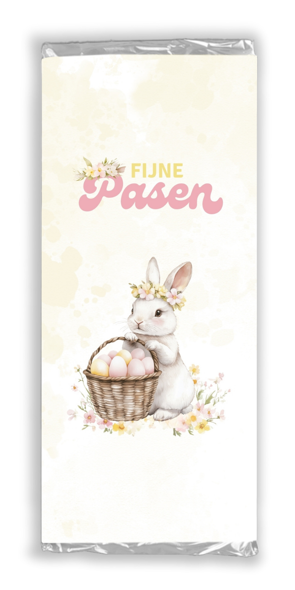Paas Chocoladewikkel printable – Fijne Pasen paaseieren