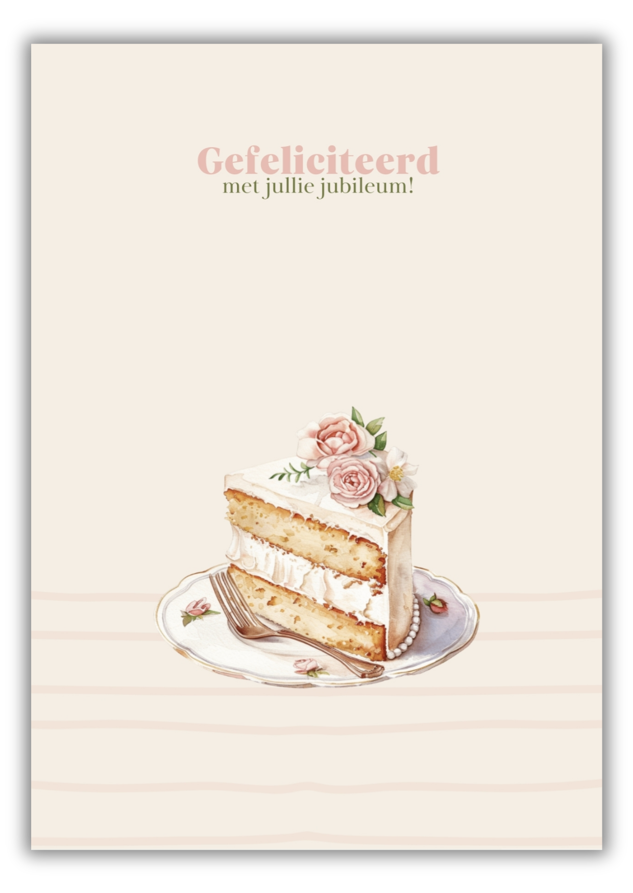 Jubileum gebakje - mat