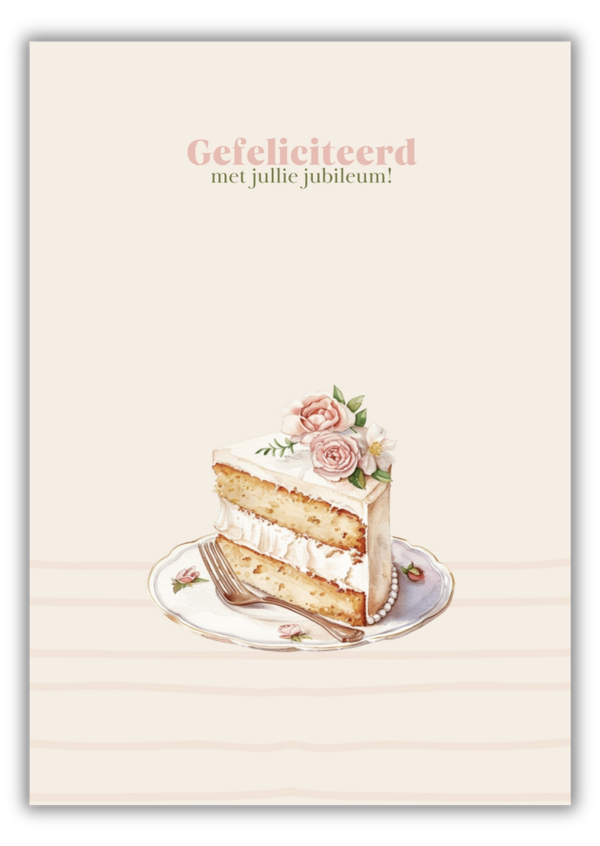Jubileum gebakje - mat