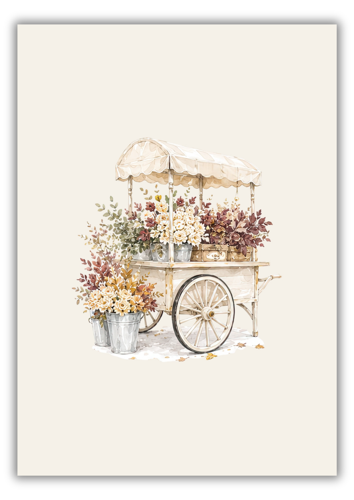 Kar vol bloemen