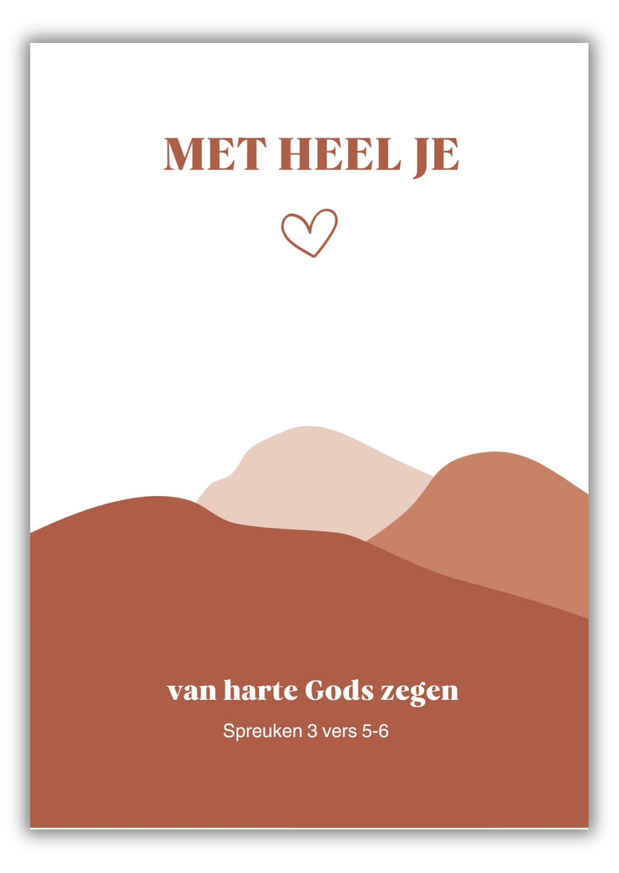Met heel je hart - mat