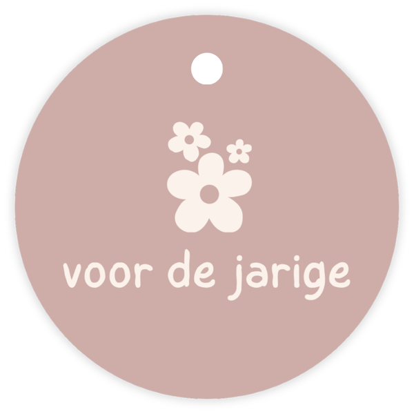 Cadeaulabel – Voor de jarige