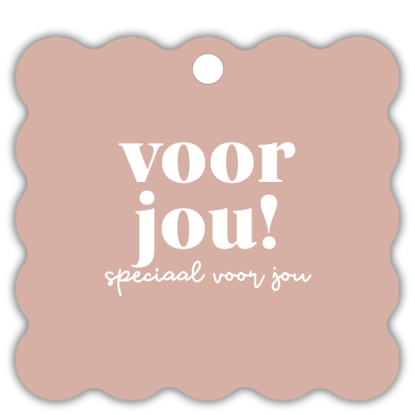 Cadeaulabel Roze - voor jou!