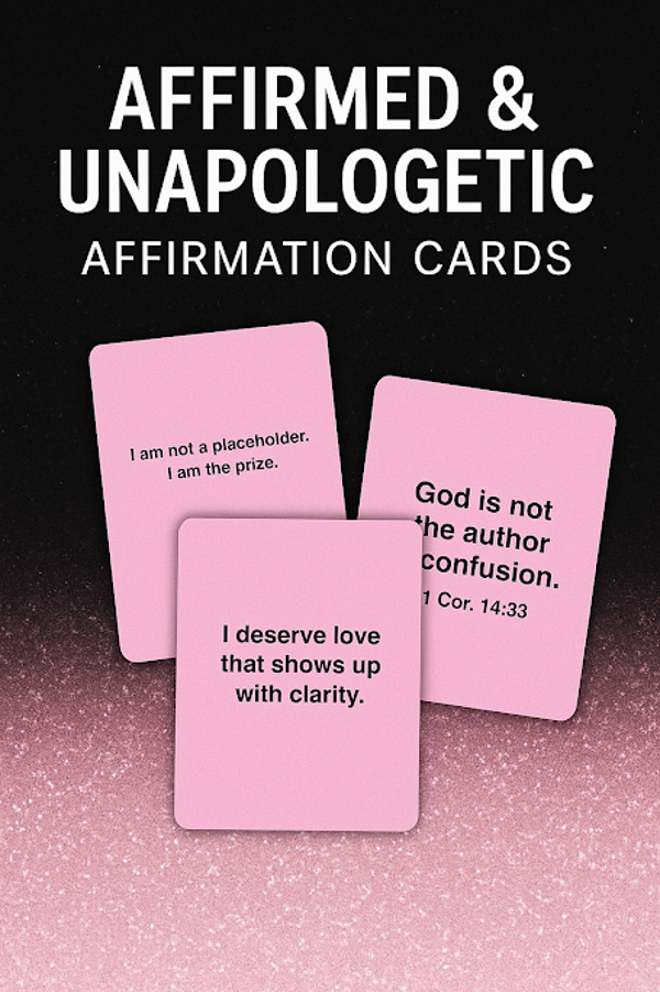 Affirmed & Unapologetic – Printable Affirmation Cards (12-Pack)