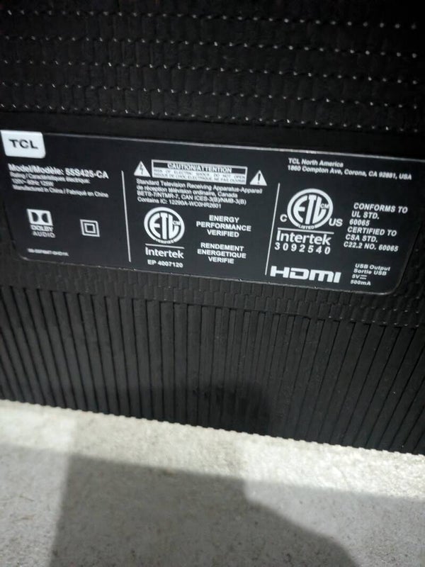 TÉLÉVISEUR INTELLIGENT 55" TCL 2020