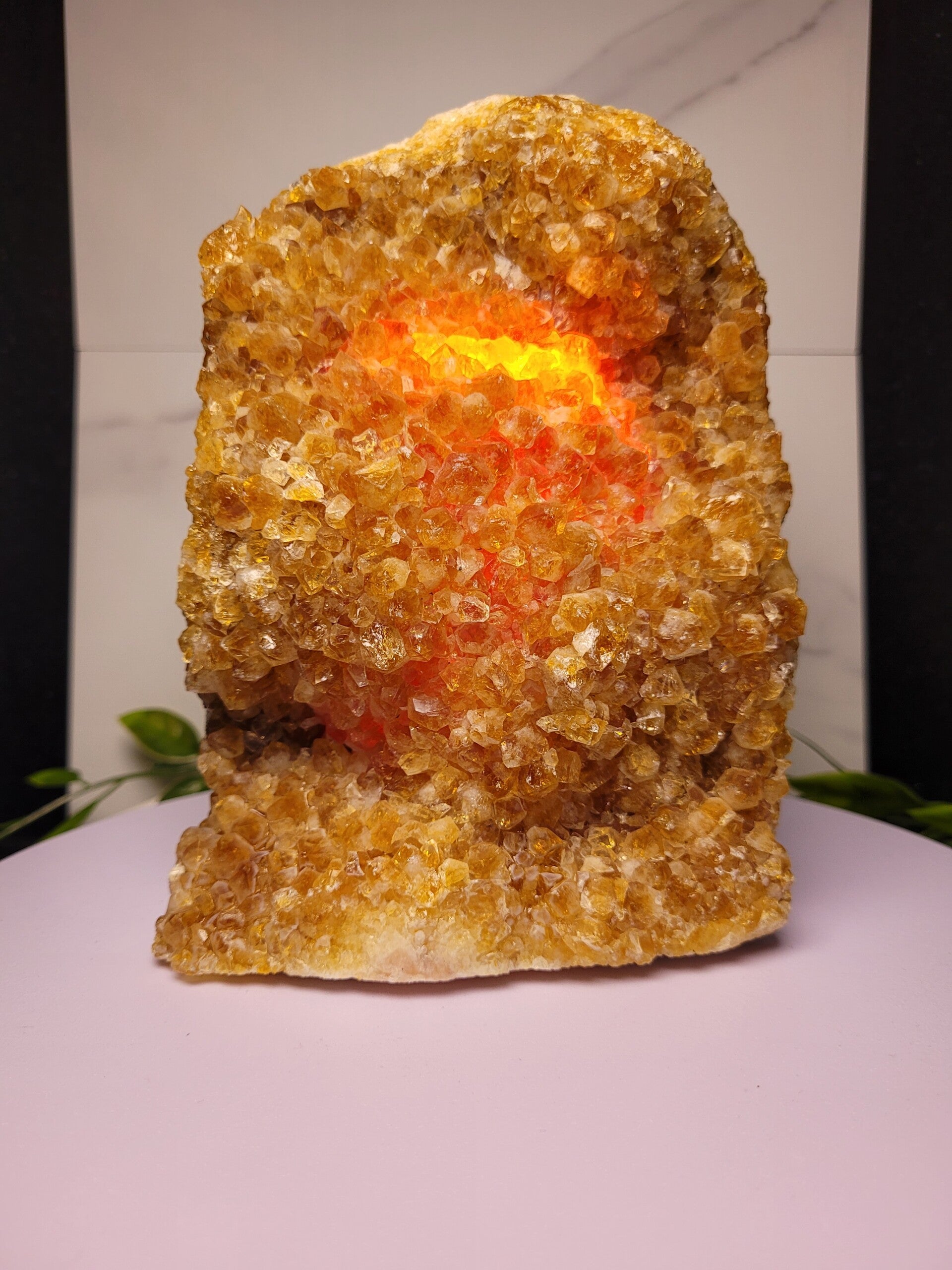 Gebrande Amethist Lamp - Heated Citrine Lamp