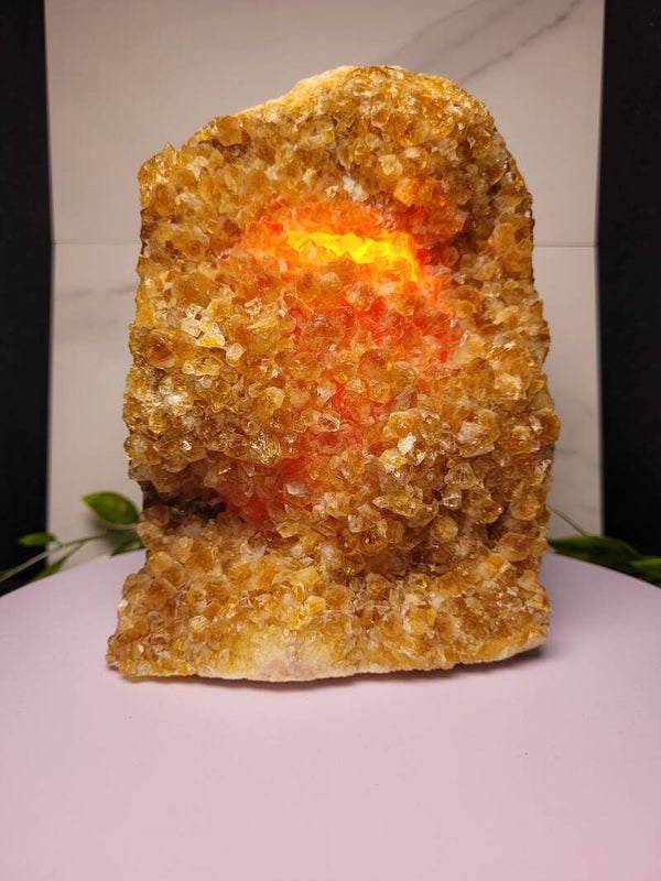 Gebrande Amethist Lamp - Heated Citrine Lamp