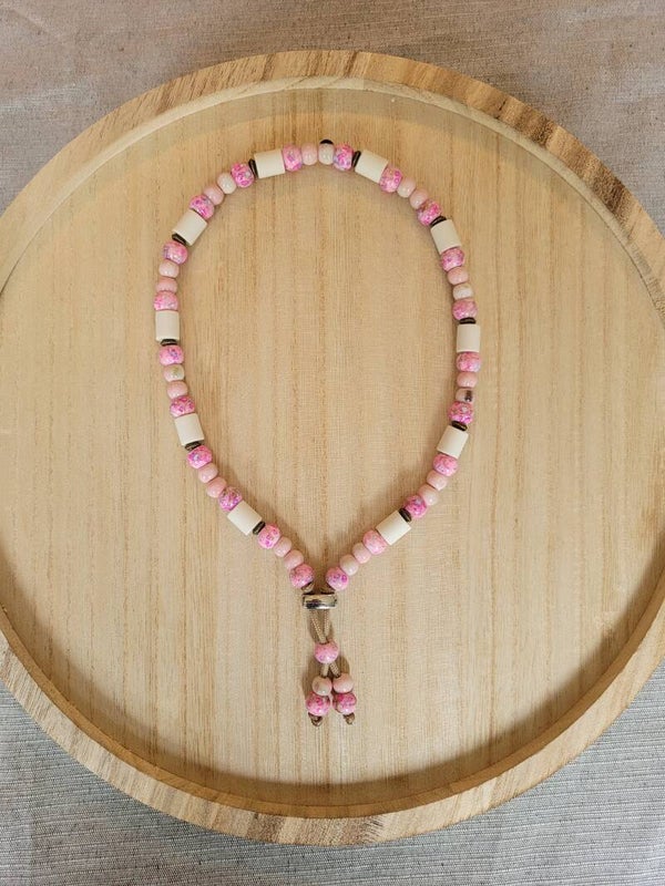 Anti Vlooien- en Tekenband EM-X Kralen Lichtroze