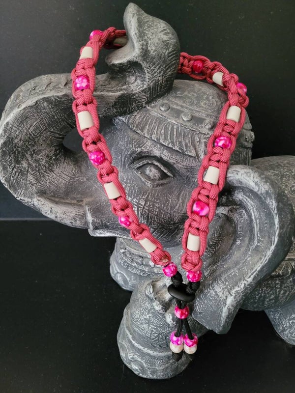 Anti Vlooien- en Tekenband EM-X Paracord Rood